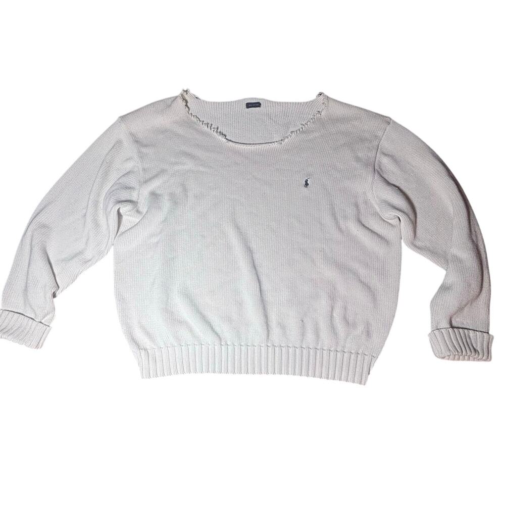 polo ralph lauren womans plus size sweater off the shoulder 2XL